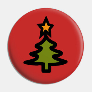 Simple Christmas Tree Pin