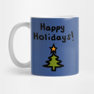 Happy Holidays Christmas Tree Mug