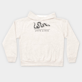 Vintage 1754 Join or Die Snake Kids Hoodie