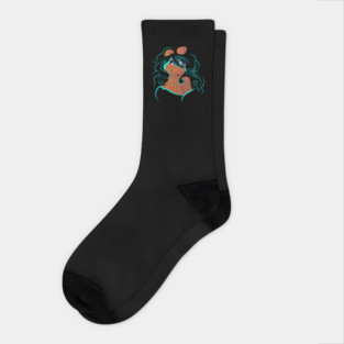 Electric Diva - Teal Socks