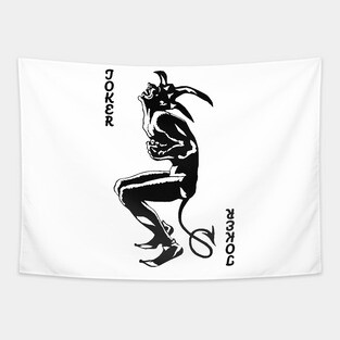 Vintage Character of Playing Cards Tapestry