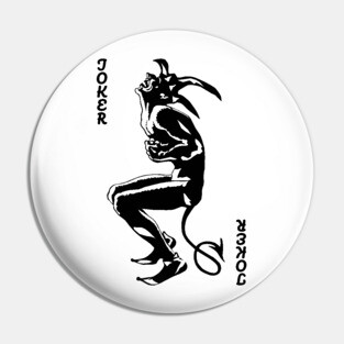 Vintage Character of Playing Cards Pin