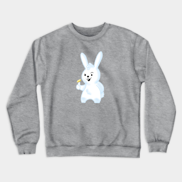 LUCKY RABBIT Crewneck Sweatshirt by droidmonkey