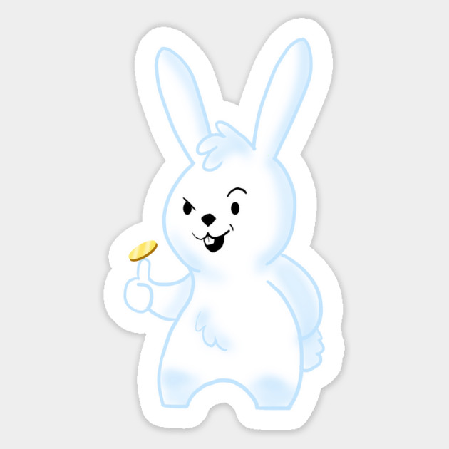 LUCKY RABBIT Magnet by droidmonkey