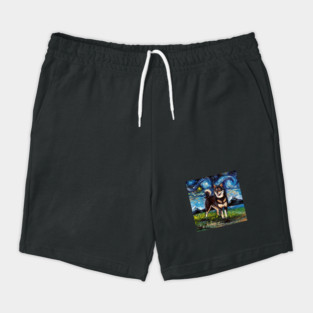 Black and Tan Shiba Inu Night Shorts