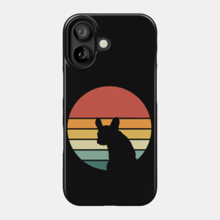 French bulldog vintage sun, frenchie mom and dad Phone Case