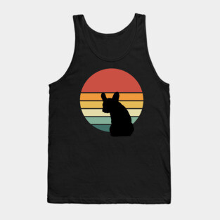 French bulldog vintage sun, frenchie mom and dad Tank Top