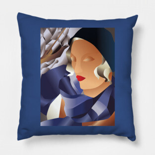 Tamara de Lempicka, The Blue Scarf Pillow