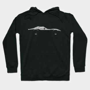 C3 Corvette Side View Hoodie