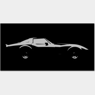 C3 Corvette Side View Posters and Art