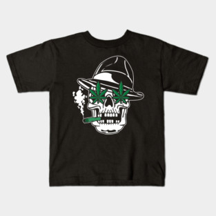 Weed Skull Kids T-Shirt