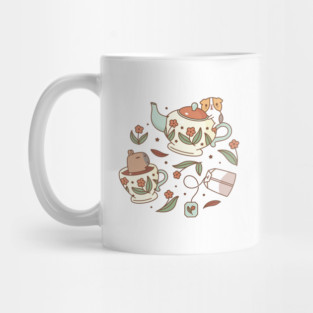 Bubu and Moonch, tea party Mug