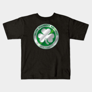 Silver Shamrock logo Kids T-Shirt