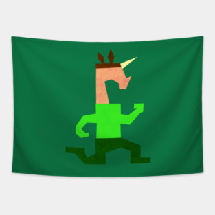 Pitfall Unicorn Tapestry