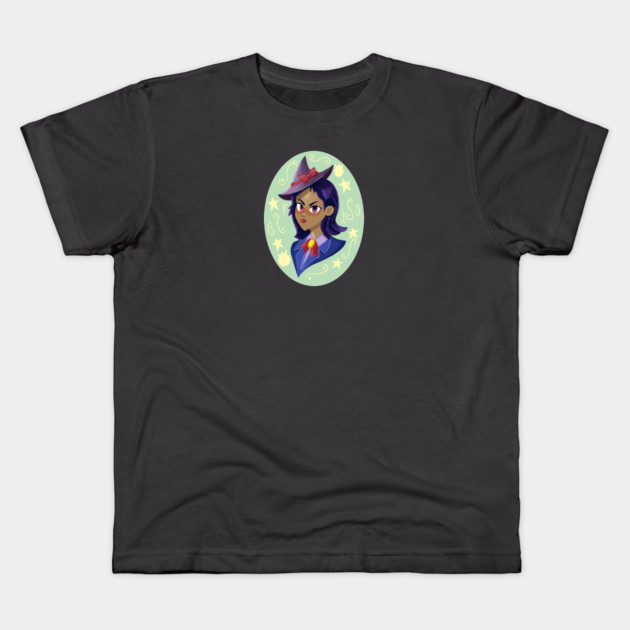 WITCHY GIRL Kids T-Shirt by droidmonkey
