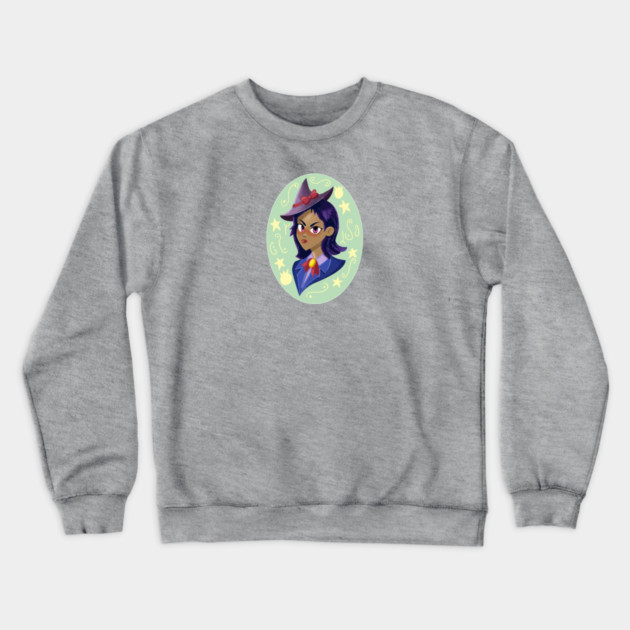 WITCHY GIRL Crewneck Sweatshirt by droidmonkey