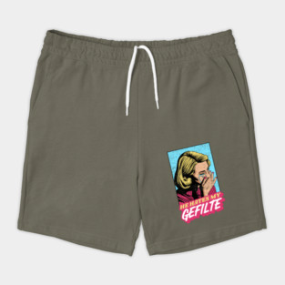 He Hates My Gefilte! Jewish Humor Vintage Style Shorts