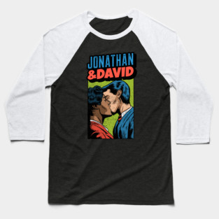 Jonathan & David - The Gayest Biblical Couple - Jewish Humor Baseball T-Shirt