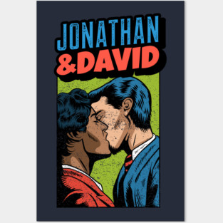 Jonathan & David - The Gayest Biblical Couple - Jewish Humor Posters and Art