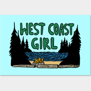 West Coast Girl Posters and Art