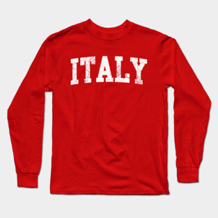 Italy Retro Italian Italia Home Love Long Sleeve T-Shirt