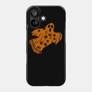 Funny Pizza Halloween Ghost, Scary Pizza Phone Case