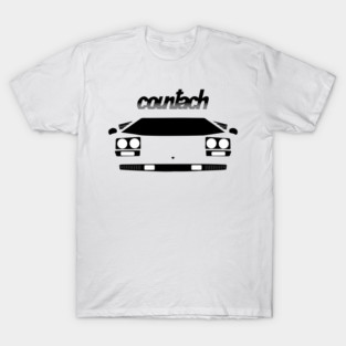White Countach Front T-Shirt