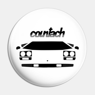 White Countach Front Pin