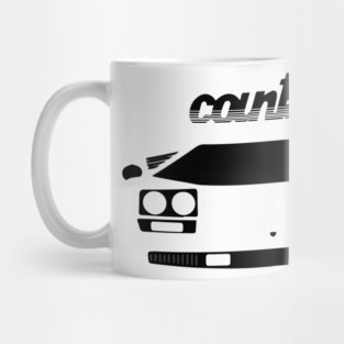 White Countach Front Mug