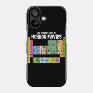 The Periodic Table of Horror Movies Phone Case