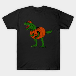 T-rex Dinosaur in Pumpkin, Halloween Costume T-Shirt