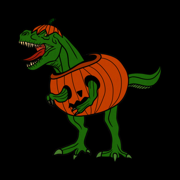 T-rex Dinosaur in Pumpkin, Halloween Costume by logiamerch