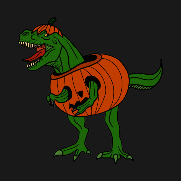 T-rex Dinosaur in Pumpkin, Halloween Costume by logiamerch