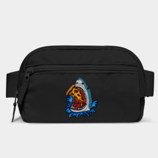Shark Eating Pizza, Funny Pizza Lover Bag