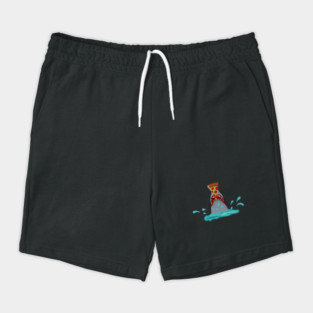 Shark Eating Pizza, Funny Pizza Lover Shorts