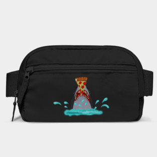 Shark Eating Pizza, Funny Pizza Lover Bag