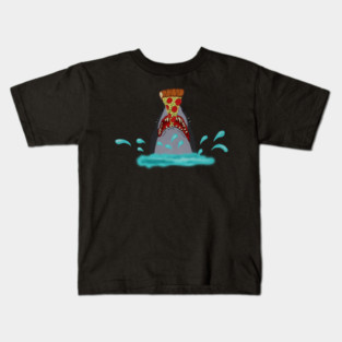 Shark Eating Pizza, Funny Pizza Lover Kids T-Shirt