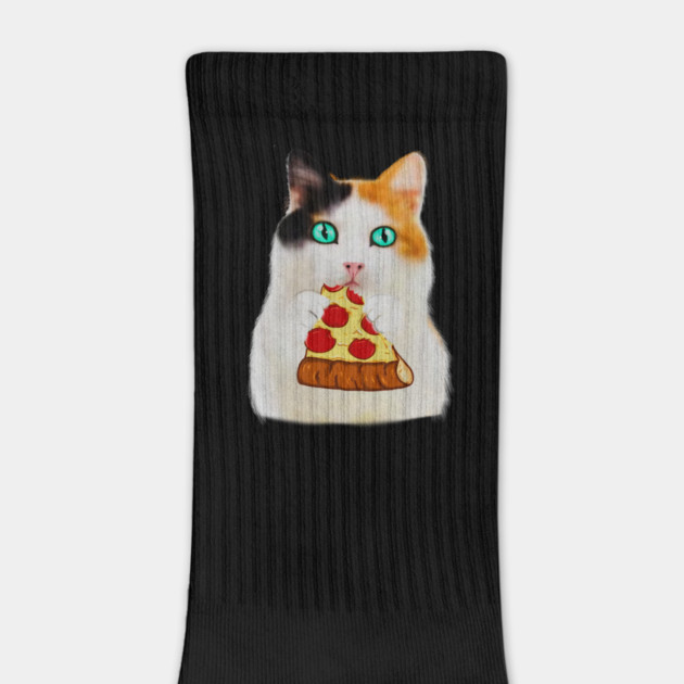 Cat Eating Pizza, Funny Pizza Lover by logiamerch