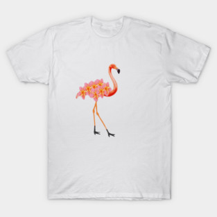 Flamingo Tropical Floral T-Shirt