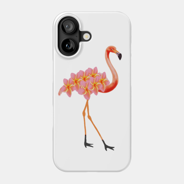 Flamingo Tropical Floral Phone Case by logiamerch