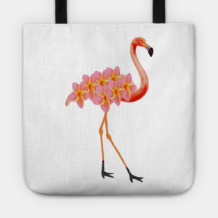 Flamingo Tropical Floral Tote