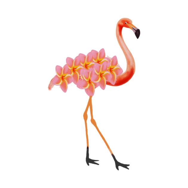 Flamingo Tropical Floral by logiamerch