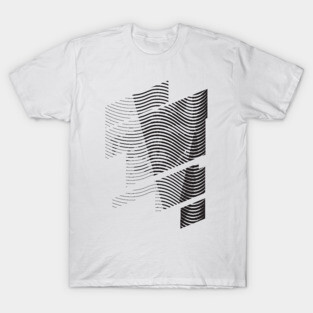 Abstract Wave Portrait T-Shirt