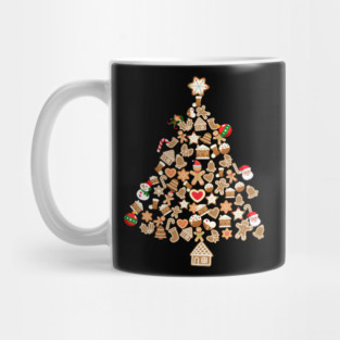 Gingerbread Man Christmas Tree Gingerbread Decor Mug