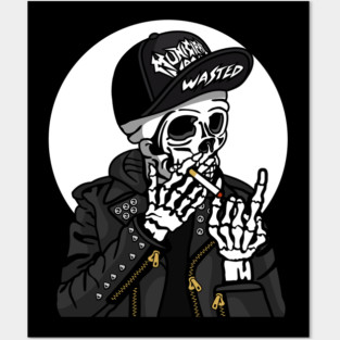 Punk Skull Posters and Art
