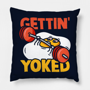 Getting Yoked Bodybuilding Egg Pillow