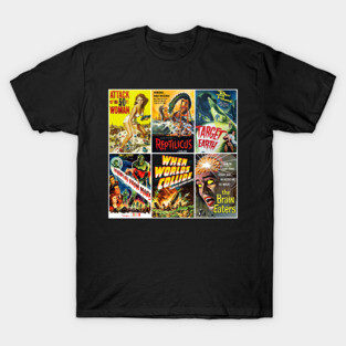 50s Sci-Fi Poster Collection T-Shirt