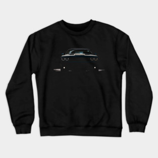 Dodge Challenger Front Headlights Crewneck Sweatshirt