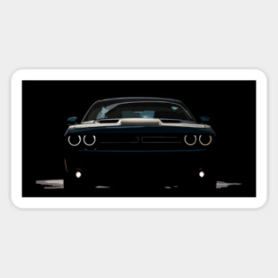 Dodge Challenger Front Headlights Sticker