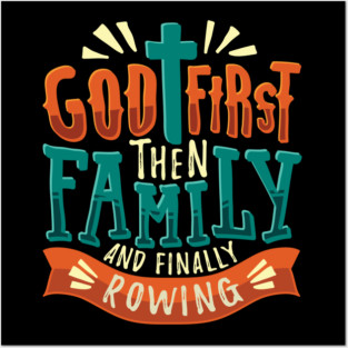 Rowing Sport Rower Gift Posters and Art